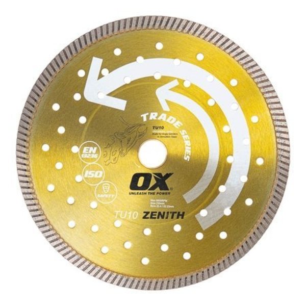 Ox Tools Trade Universal 9'' Diamond Blade - 7/8'' - 5/8'' Bore OX-TU10-9